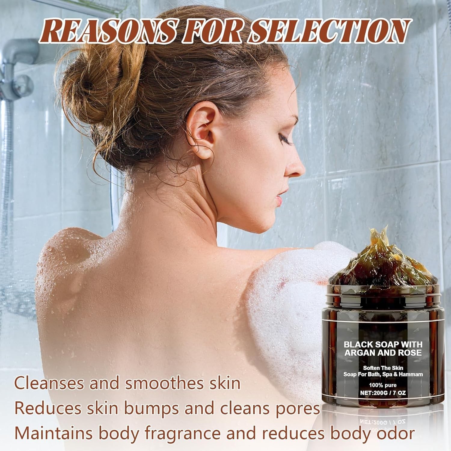 Morocco Black Soap With Argan And Rose, Zawina Morocco Black Beldi Soap, Zawi…