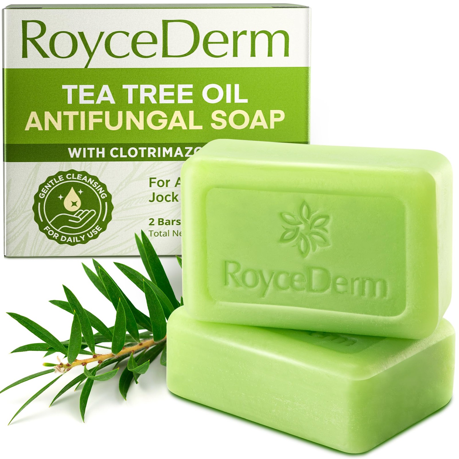 Roycederm Antifungal Antibacterial Tea Tree Soap | Treatment Soap for Face &…