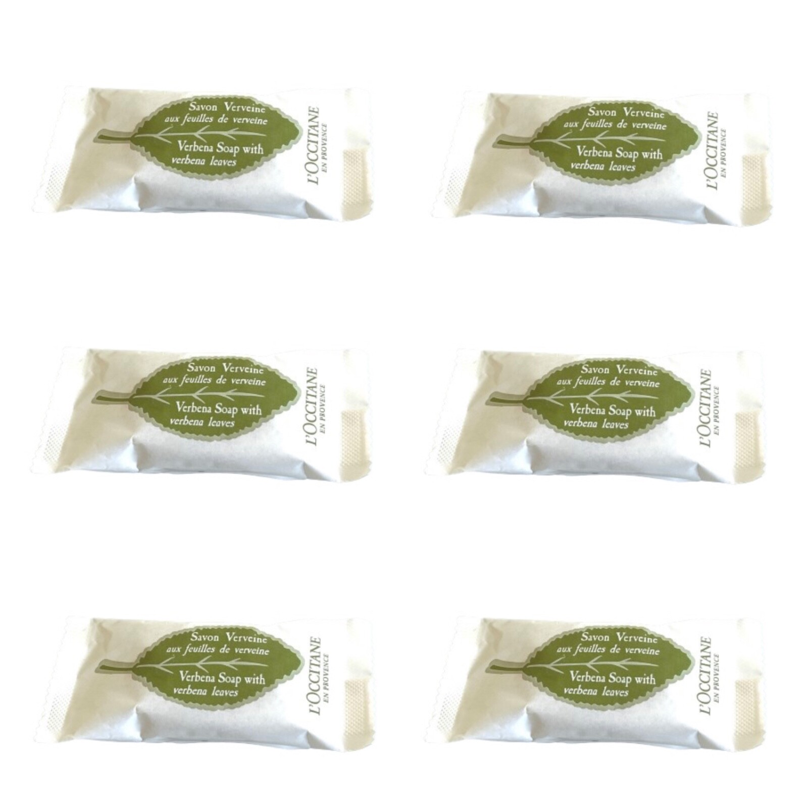 L’Occitane Verbena Leaf Soap 25g Set of 6 New