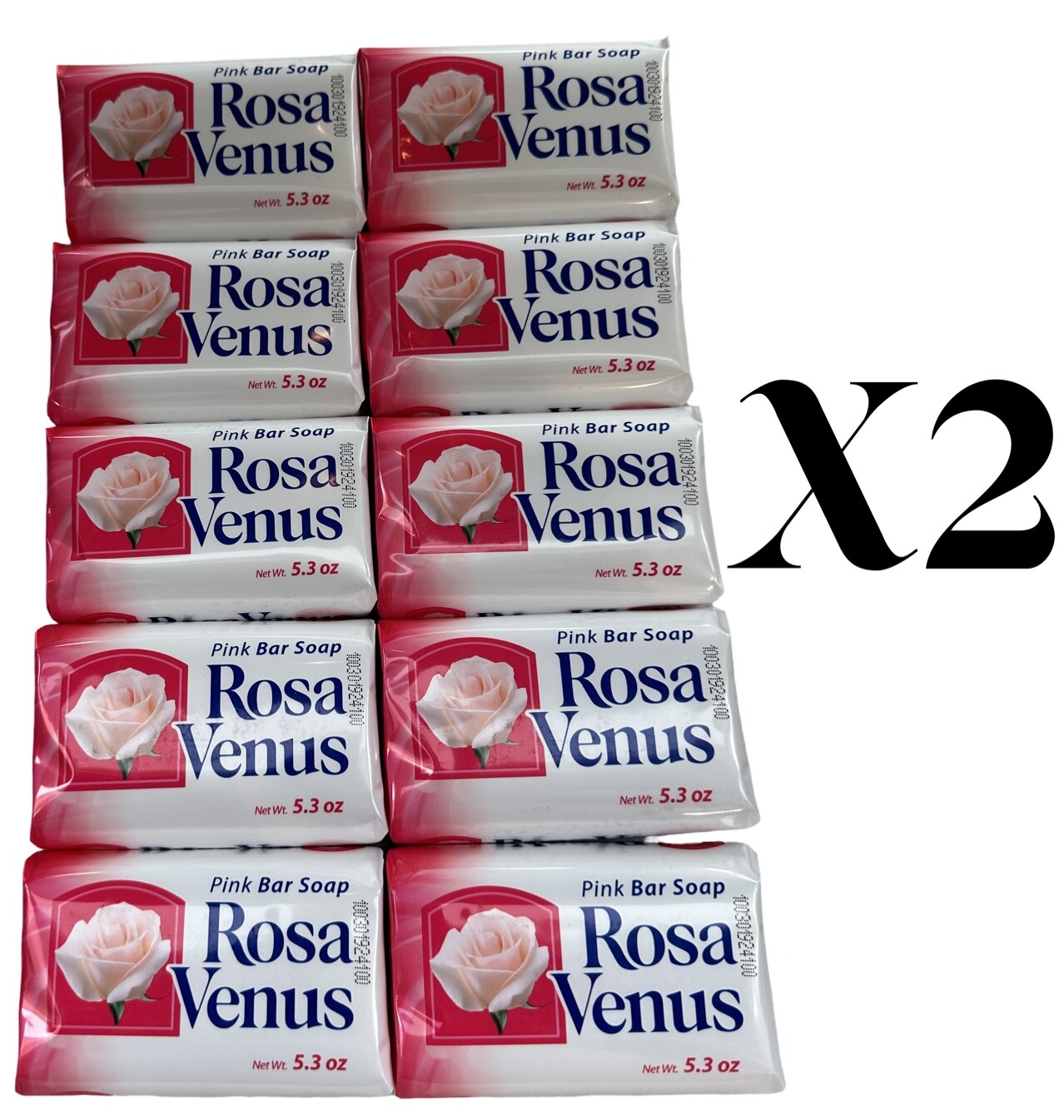 Jabon Rosa Venus Rosado Classic 150 g / 5.3 oz Soap Bar, 2, 4,6,10,20 or 40 Pack