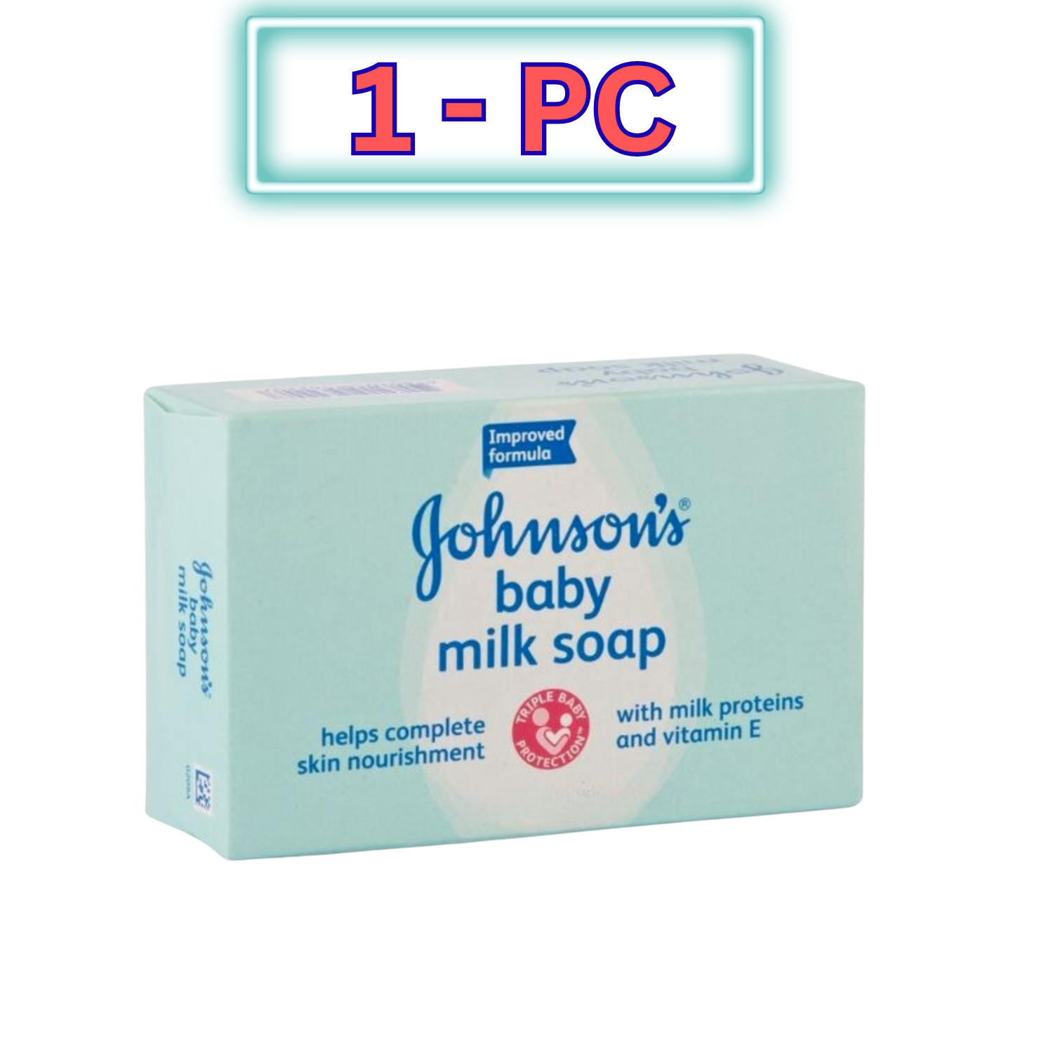 Johnson’s Baby Milk Soap 75g Gentle Cleansing Bar Daily Baby Skin Care