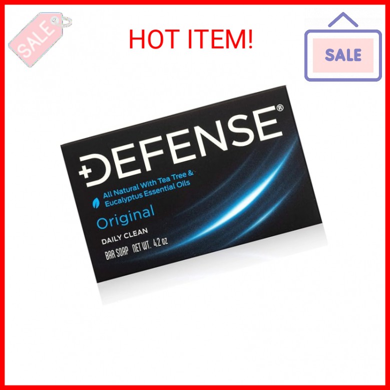 Defense Soap 4.2 Oz Bar – 100% Natural Tea Tree and Eucalyptus Oil