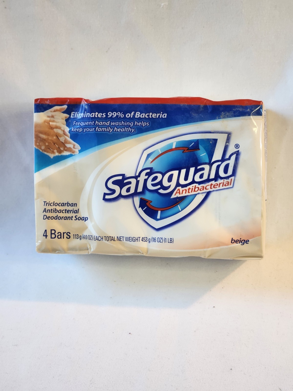 Safe-Guard Deodorant Bar Soap Beige – 16oz (4 Count)