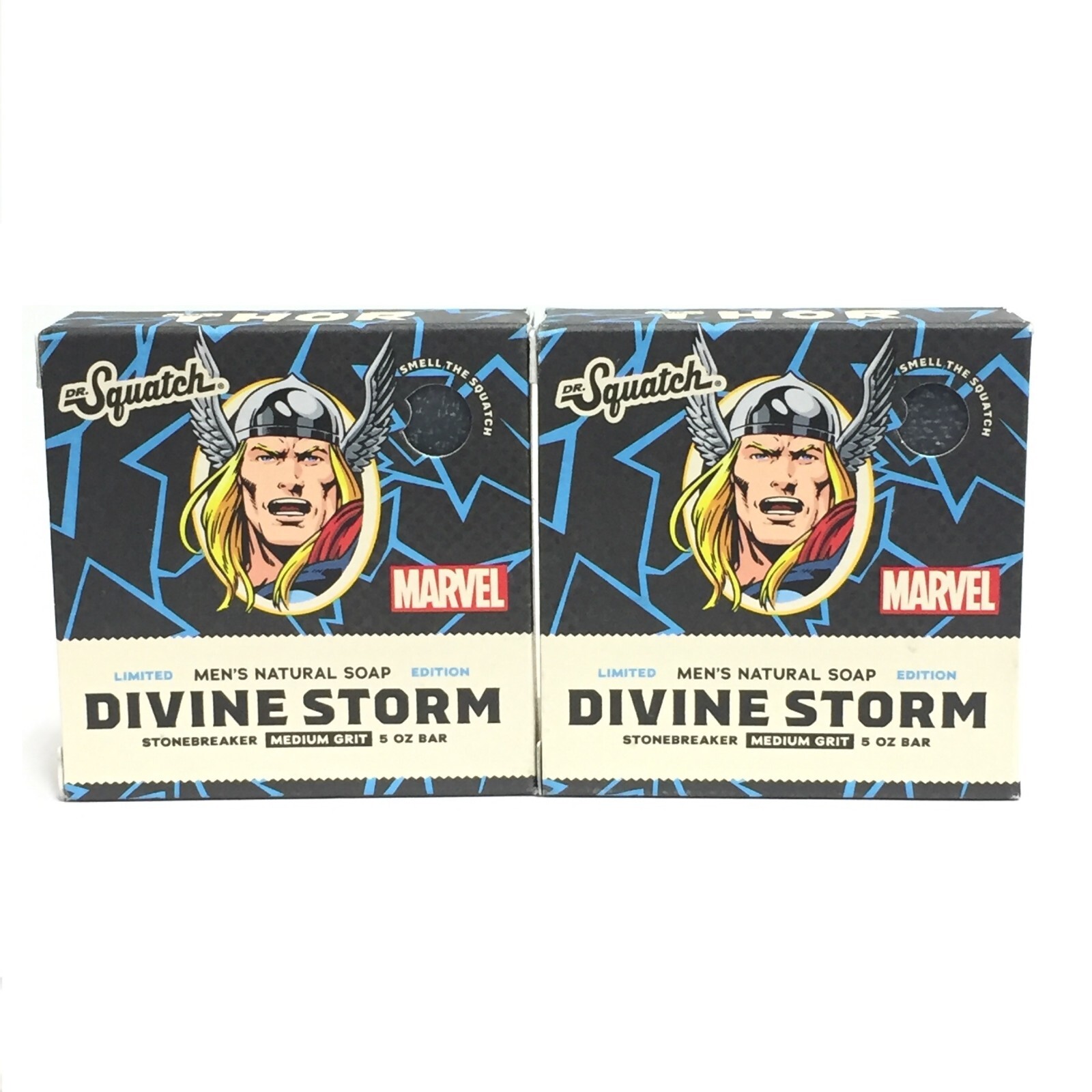 (2 PACK) Dr. Squatch Men’s Natural Soap – Divine Storm, 5 oz