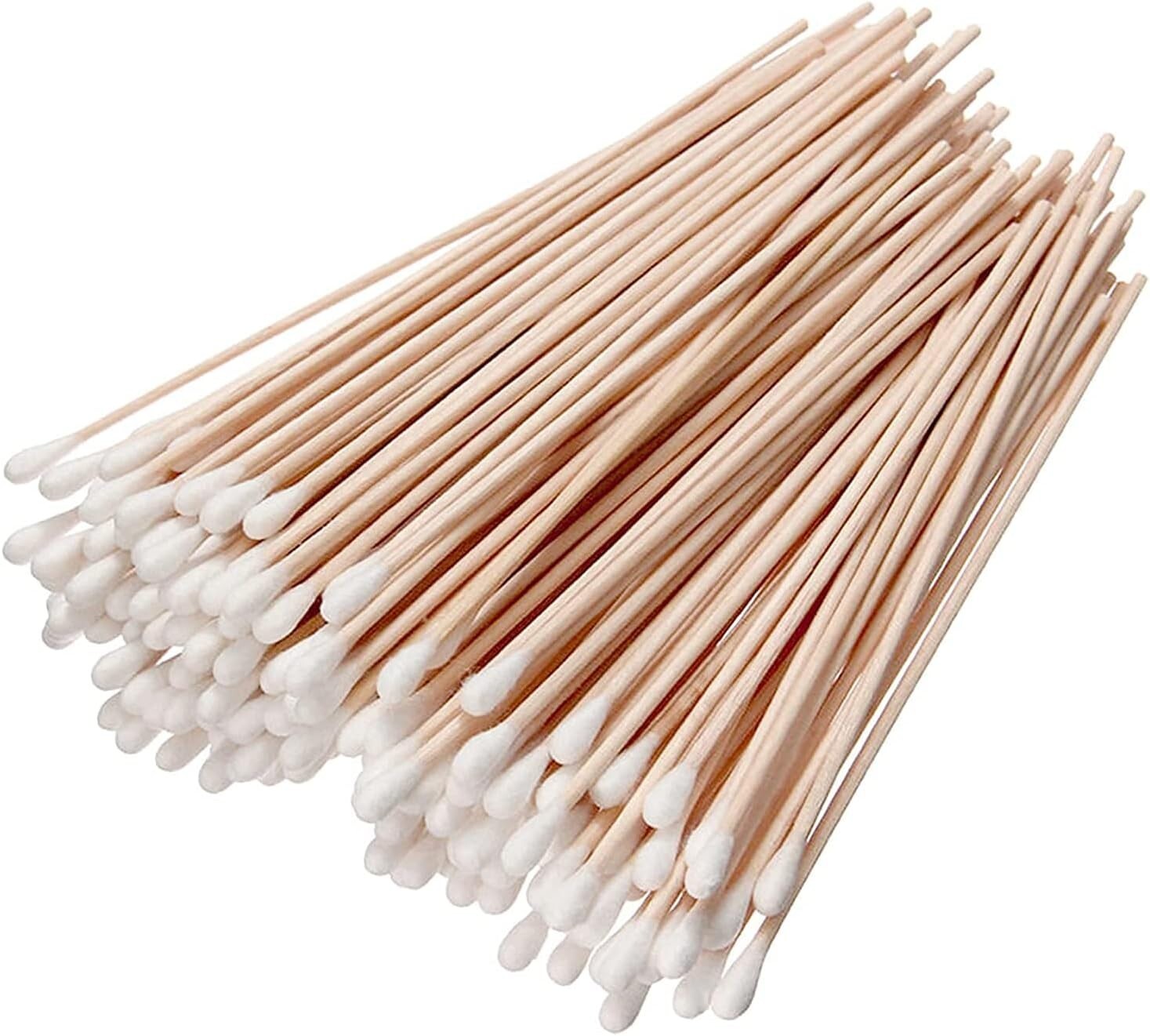 Long Cotton Swabs with Wooden Handles – 200 Count – Ideal for Precision Cleaning