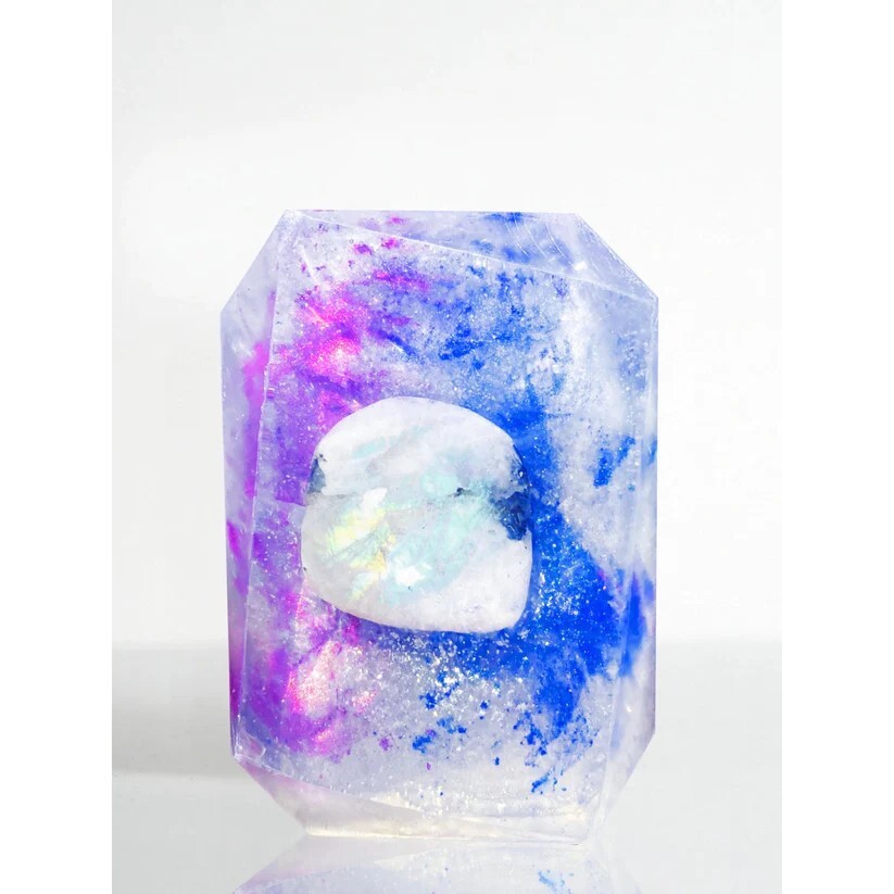 Moon Child Crystal Infused Bar Soap 3 oz – Rainbow Moonstone