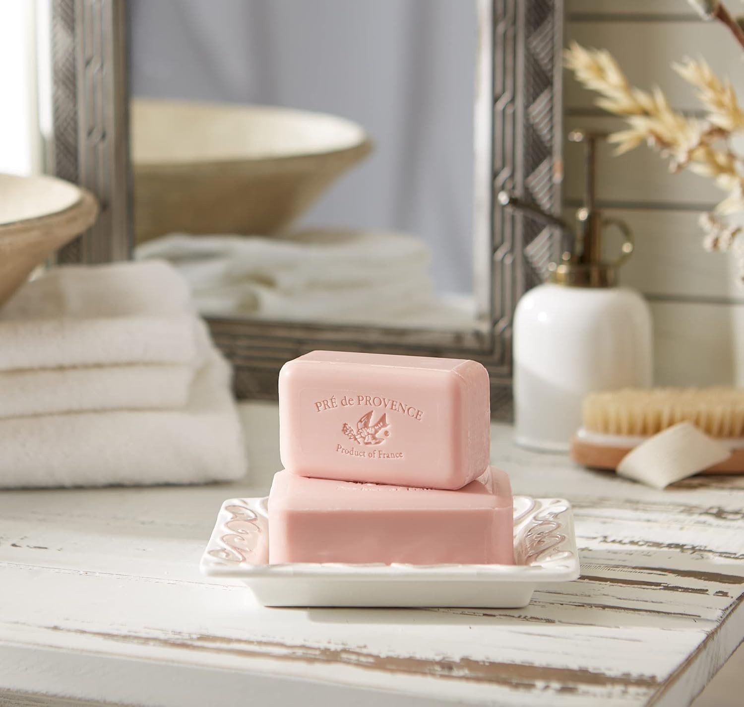 Luxurious Organic Shea Butter Soap Bar, 8.8 oz – Nourishing Peony Fragrance