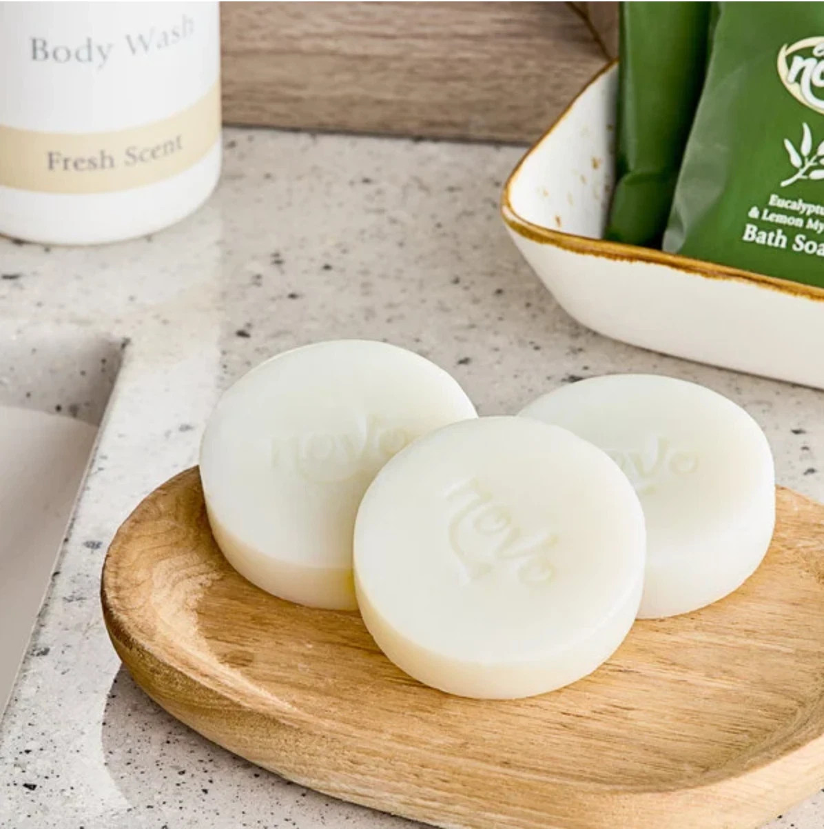 Lot of 15 Eco Novo Terra Glycerin Bath Soap Botanical Scent Travel Size 1.41 oz