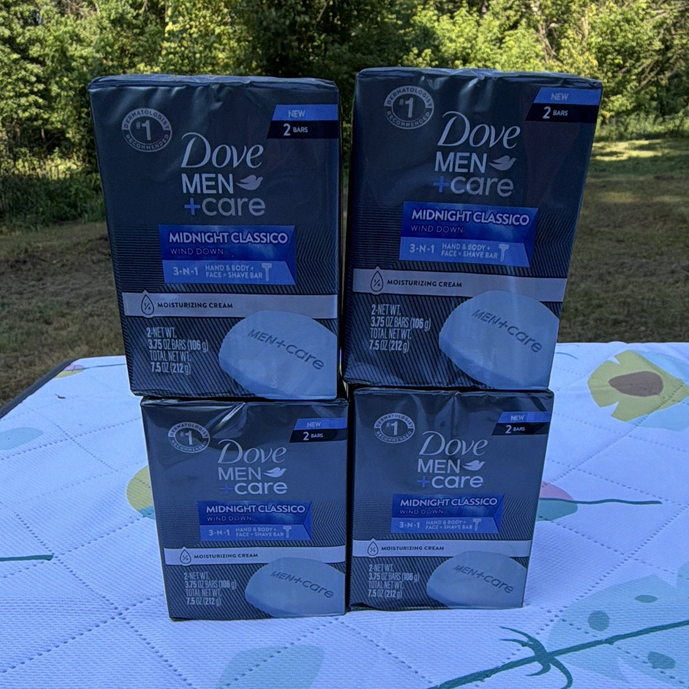 Dove Men+Care Midnight Classico 3-in-1 Face/Body/Shave Bar Soap 2×3.75oz