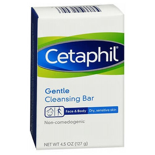 Gentle Cleansing Bar Dry To Normal Sensitive Skin 4.5 Oz By Cetaphil