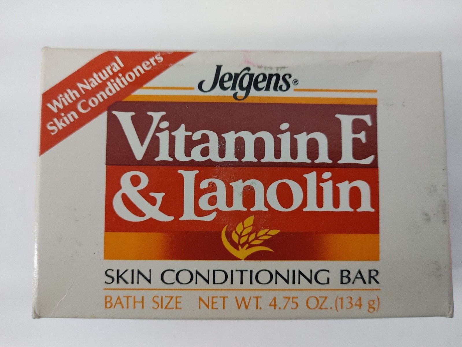 Jergens’  Aloe & Lanolin Skin Conditioning Bar Soap 4.75 Oz 1987 (SEALED)