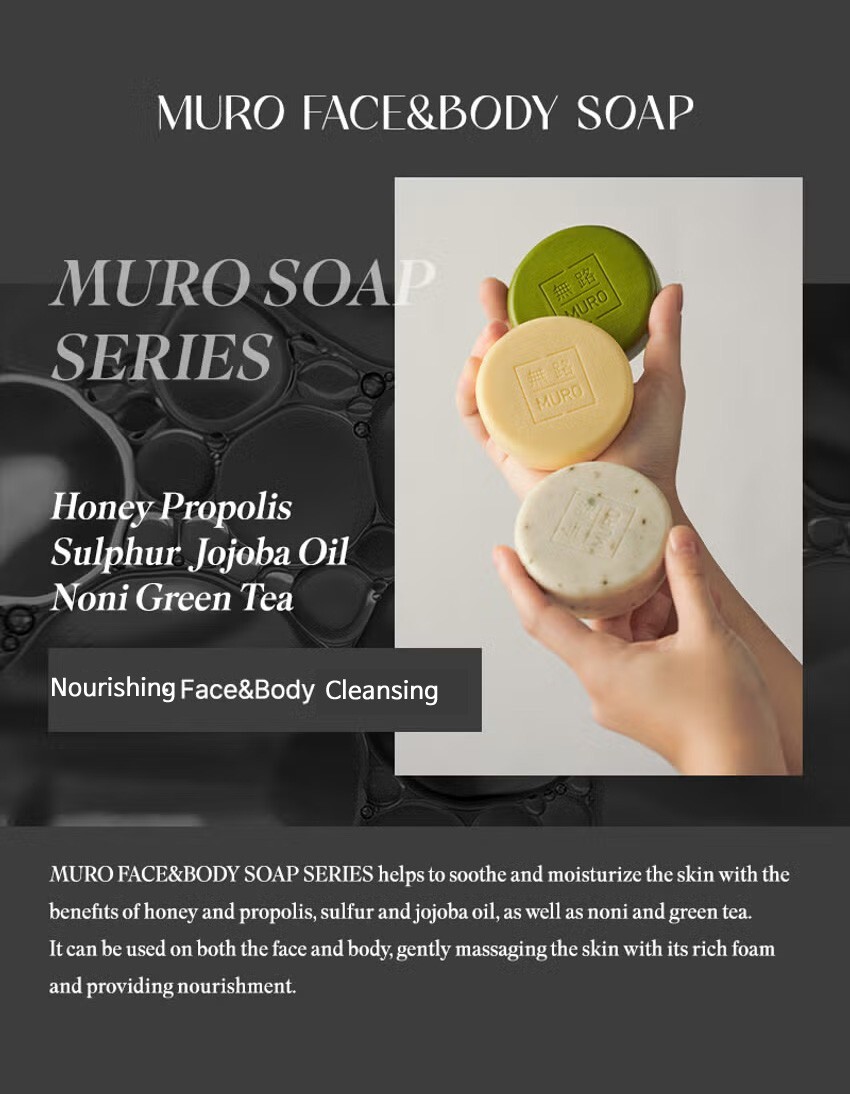 5 bars Korean Exfoliating Soap Bar 90g/3.17oz – Face & Body Dead Skin Removal
