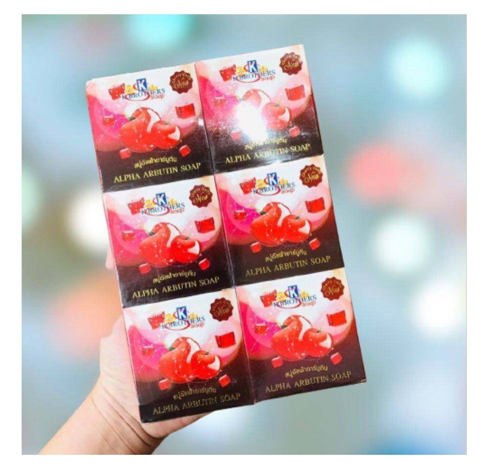 x12 Alpha Arbutin Soap Collagen Brighten Smoothen Soften Clean Skin Face & Body