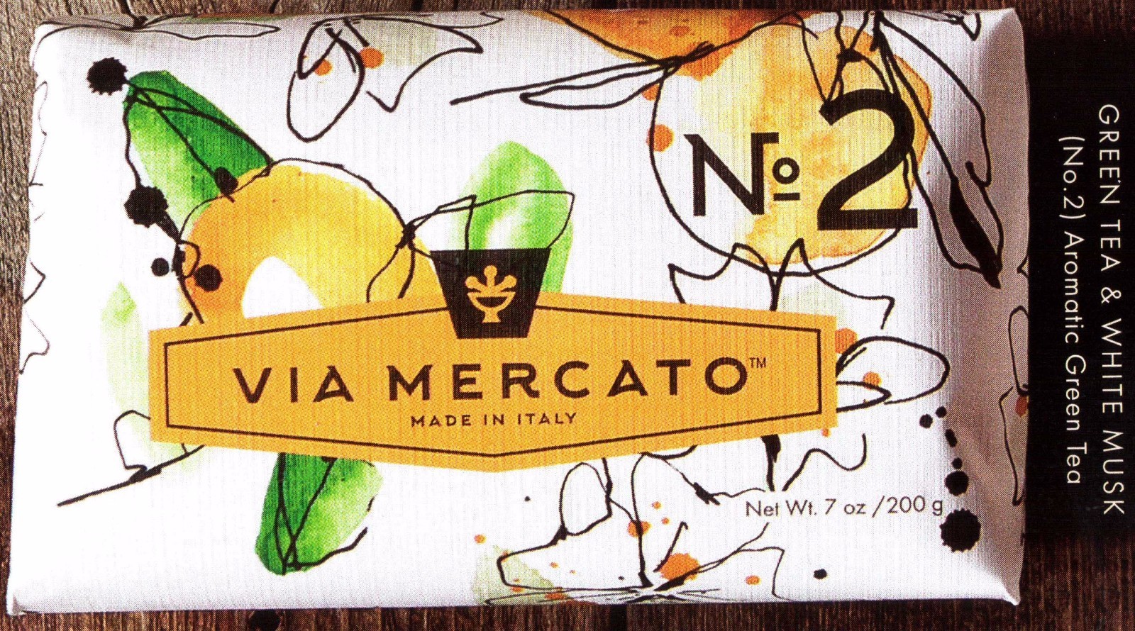 Via Mercato Soap Bars 200 gram No.1 – No.9 Italy Choose Your Scents, Free Ship