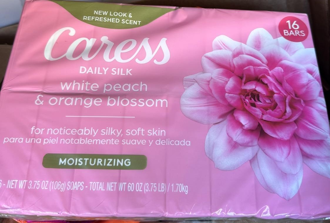 Caress Daily Silk Bar Soap White Peach And Orange Blossom 3.75 Ounce (16 Pack)