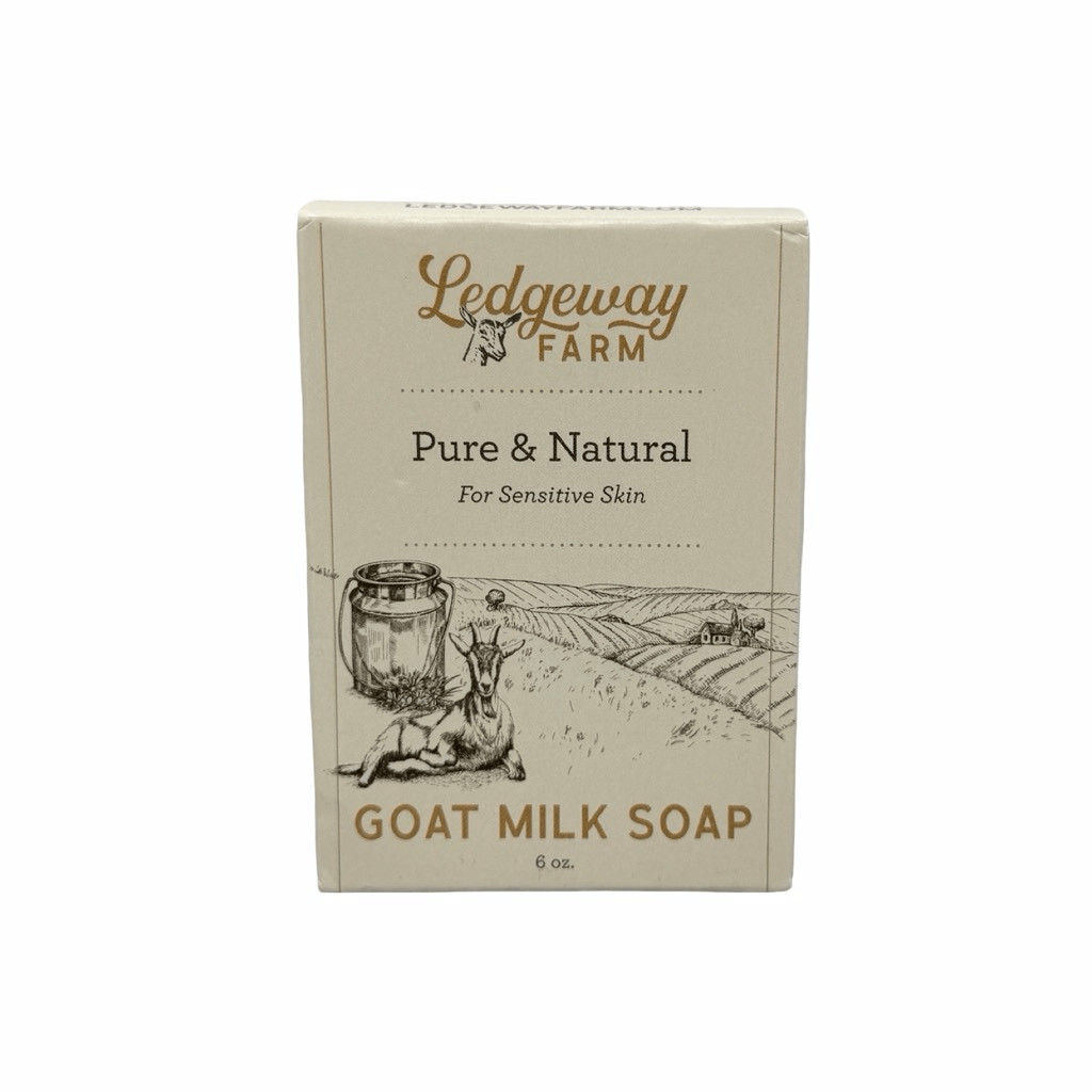 Ledgeway Farm Assorted Goat Milk Soap Set of 3 Bars 6 oz x 3 Charcoal Lemongrass