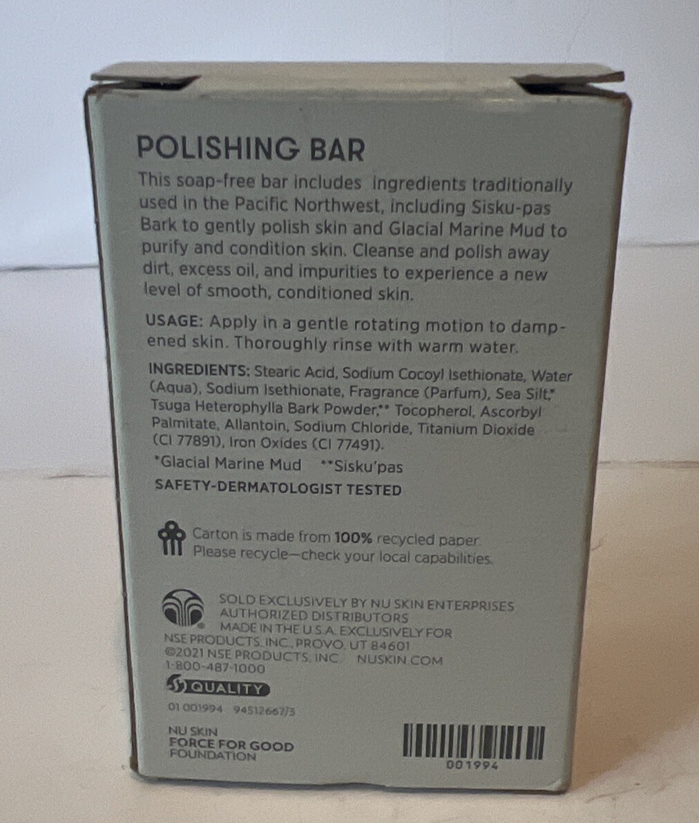 Nu Skin Epoch Polishing Bar soap 3.4 oz Safety-Allergy-Dermatologist Tested New