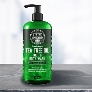 Tea Tree Body Wash Soap for Men – Helps Athlete’s Foot, Jock Itch, Eczema & Body