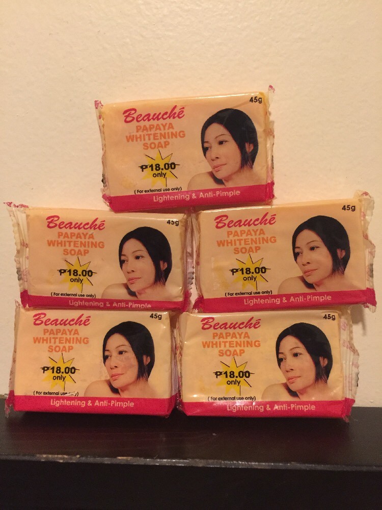 5 x Mini Beauche International Kojic Papaya Beauty Bar/ Soap. 225G