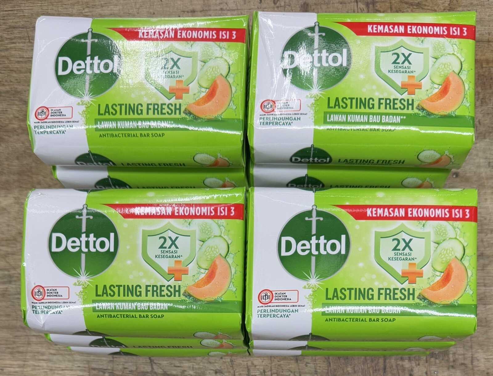 12pc Dettol Fresh Bar Soap, 100 gm Free Shipping