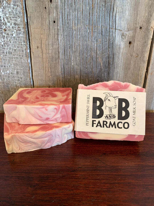 Goat Milk Bar Soap | Peppermint Swirl