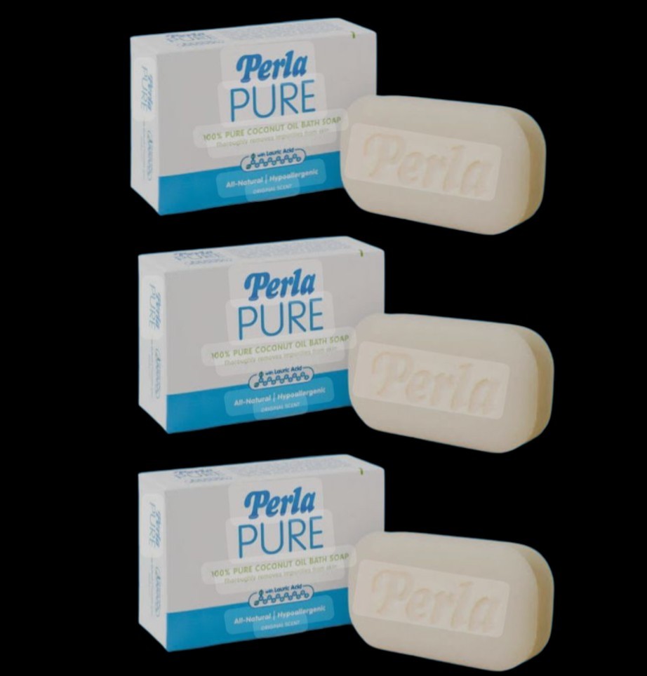 3 BARS Perla Pure Bath Hypoallergenic Soap 125g x 3