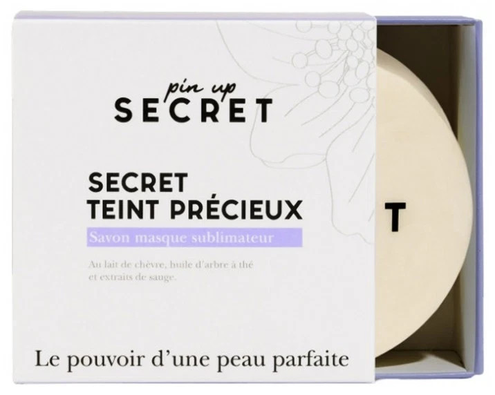 Secret Teint Precieux Goat Milk Soap Face Body Cleanser Purifying Mask Bar 110g