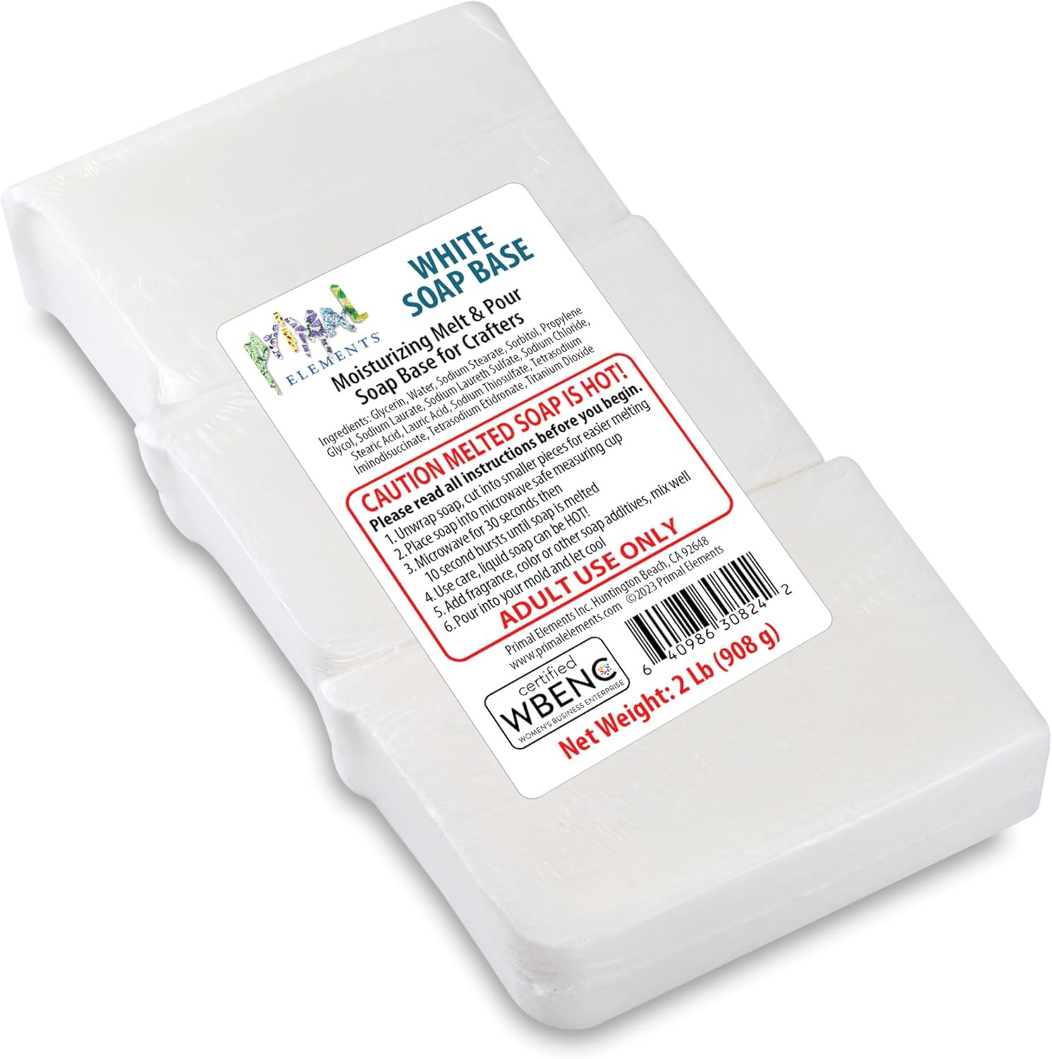 White Soap Base – Moisturizing Melt and Pour Glycerin Soap Base for Crafting and