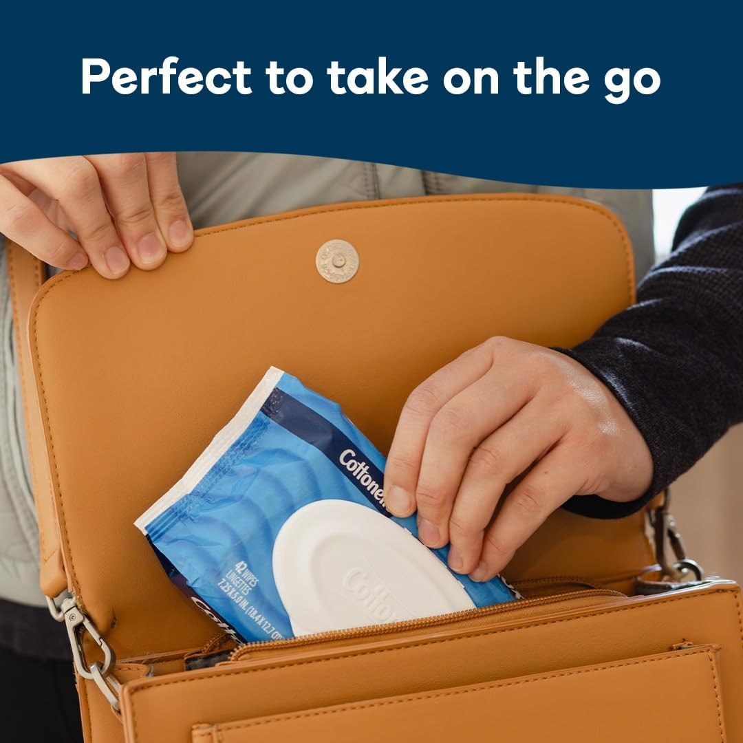 Cottonelle XL Flushable Wet Wipes Adult Large 2 Flip-Top Packs 45ct 90 Total…