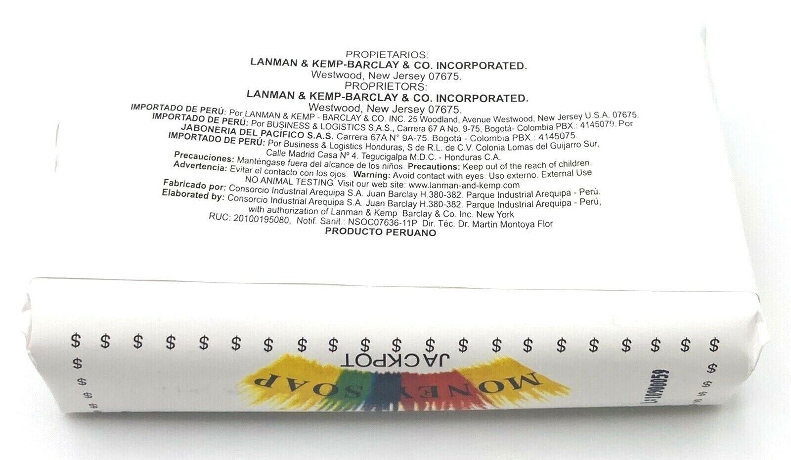 Murray & Lanman Money Soap Bar 3.35 oz Novelty Cleansing Bath Soap