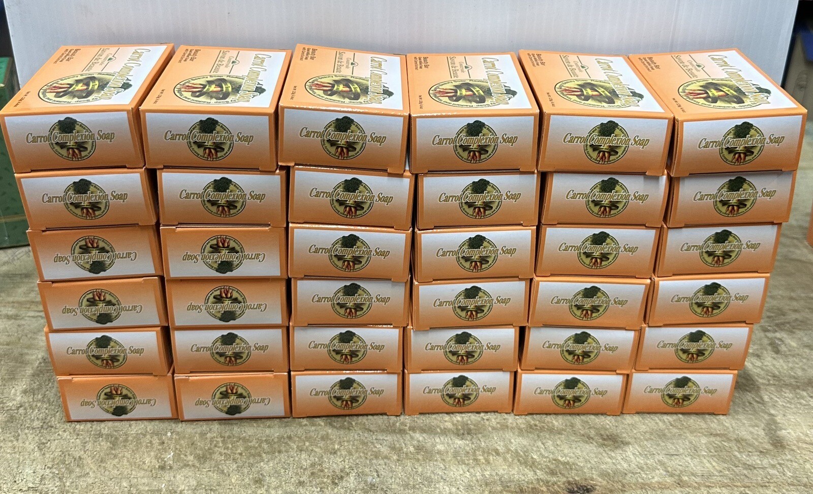 36-BAR- CARROT COMPLEXION SOAP BEAUTY BAR WITH CARROT OIL 125g (each) BRAND NEW!