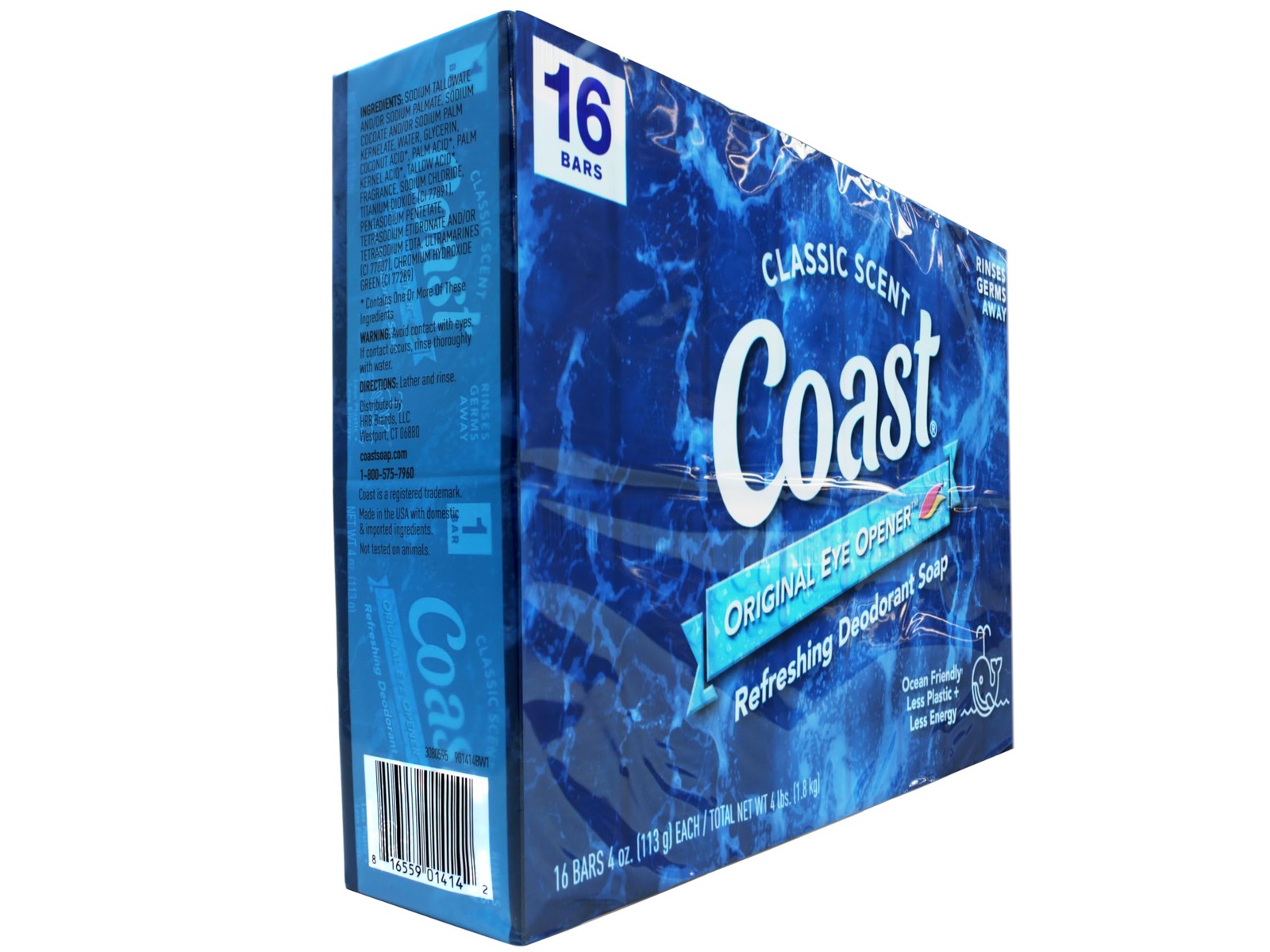 coast Refreshing Deodorant Soap Bar Soap with Thick Rich Lather Clean 1.8kg