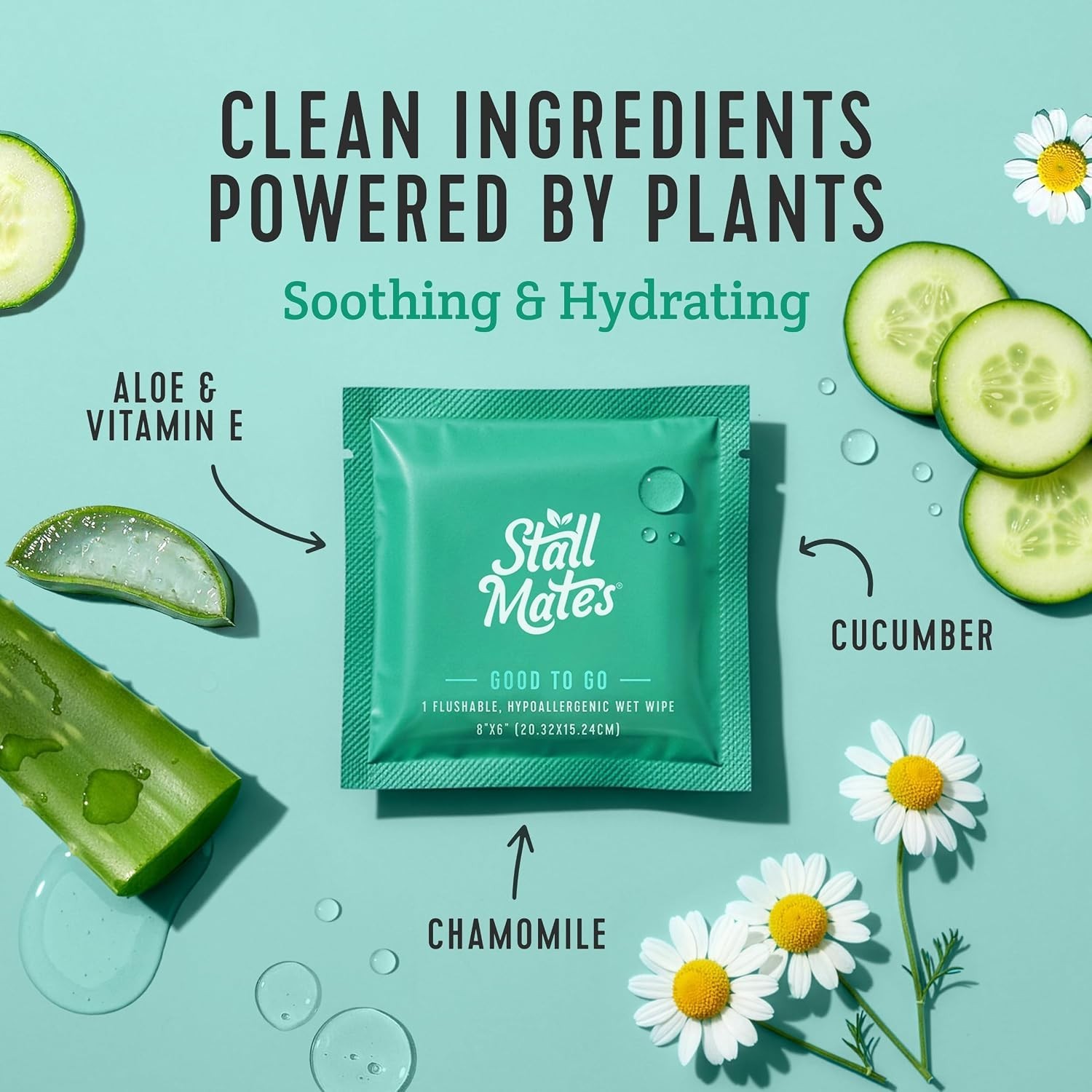 Individually Wrapped Travel Wipes – Hypoallergenic & Aloe Infused, 30 Singles