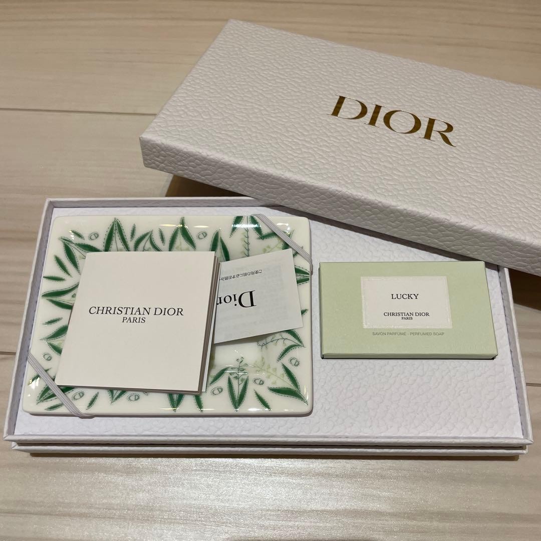 Christian Dior Lucky soap Platinum member Limited Soap Dish Tray Plate With Box