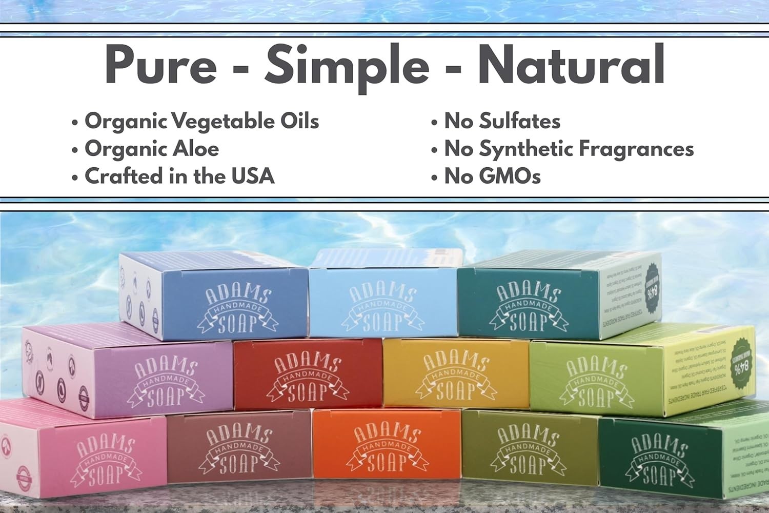 Variety Pack – 6 Bar Set: Unscented, Eucalyptus Spearmint, Rose, Lemon Sage, …