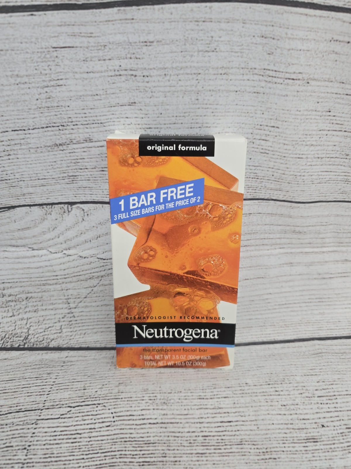 Neutrogena Transparent Facial Bars 3.5 oz. 3 Pack