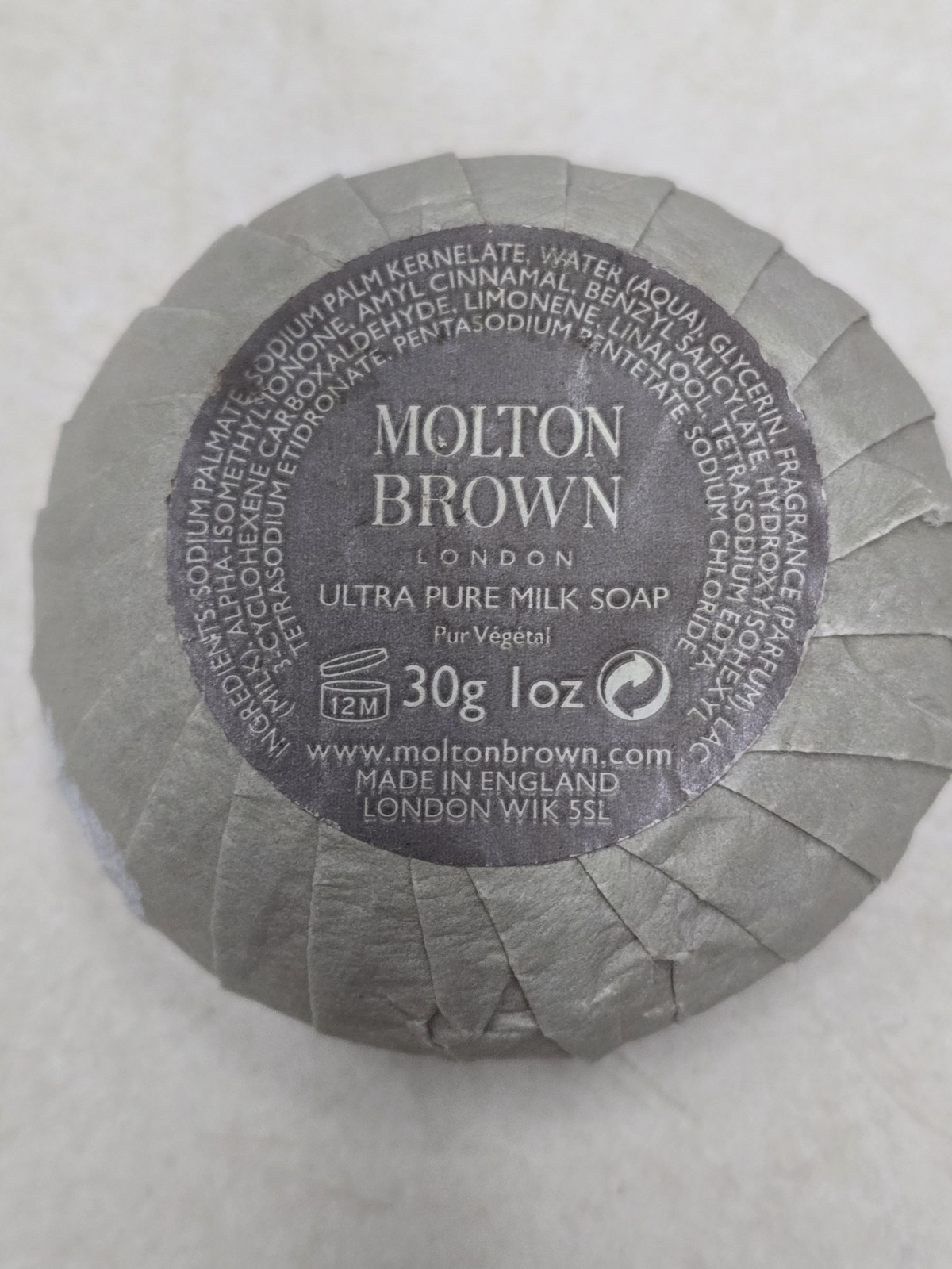 Molton Brown 1 ULTRA PURE MILK Soaps 1.76 Oz NEW