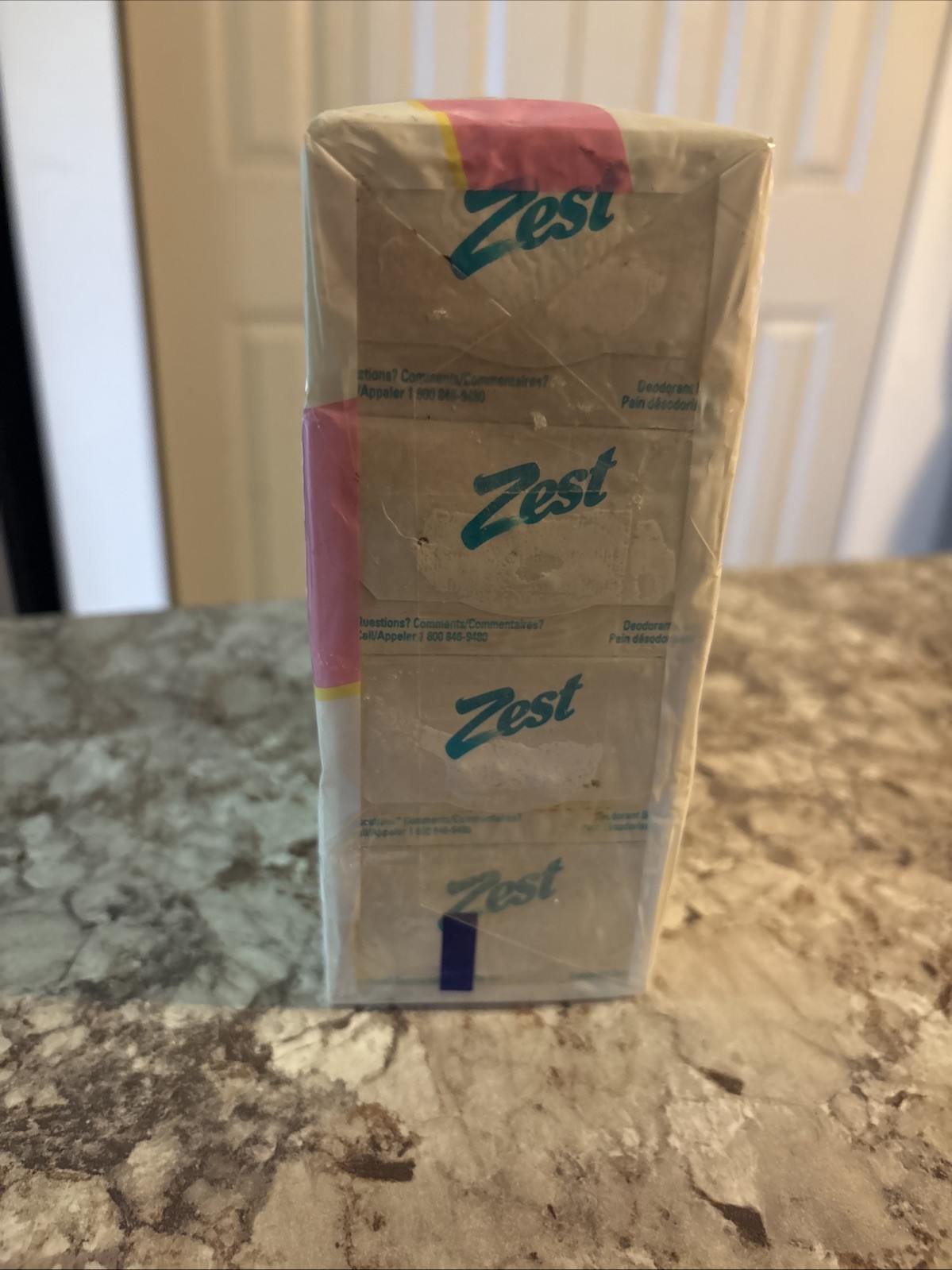 1998 ZEST Whitewater Fresh Deodorant Soap 8x Bath 5 Oz Bars SEALED Movie Prop