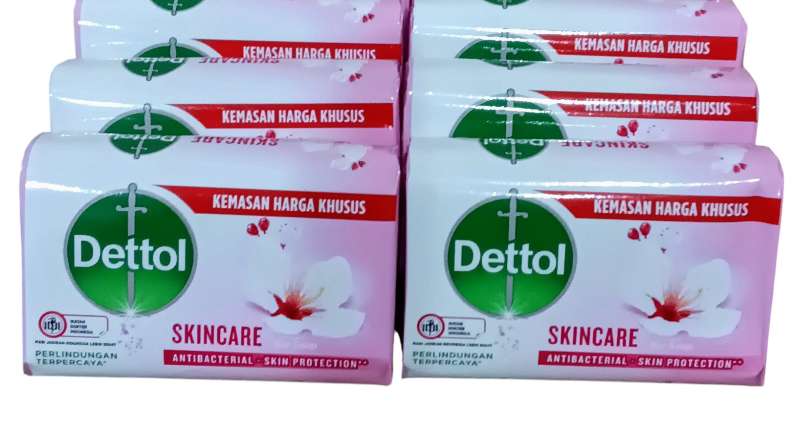 Dettol Antibacterial SkinCare Bar Soap 100 g (6 Pack)