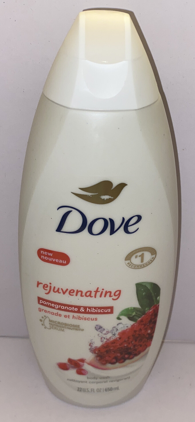 NEW Dove Rejuvenating Pomegranate and Hibiscus Nourishing Body Wash 22 Oz