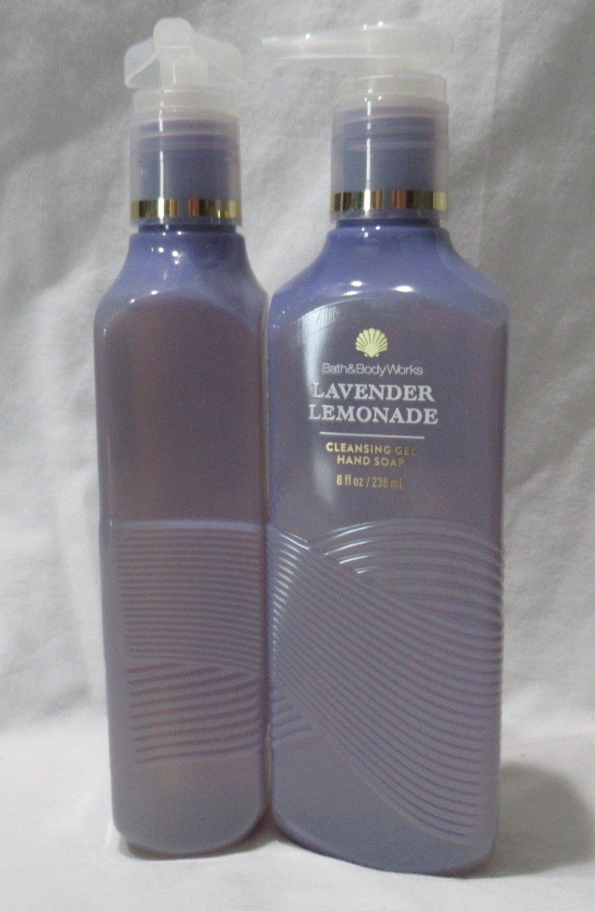 Bath & Body Works Cleansing Gel Hand Soap Lot Set of 2 LAVENDER LEMONADE