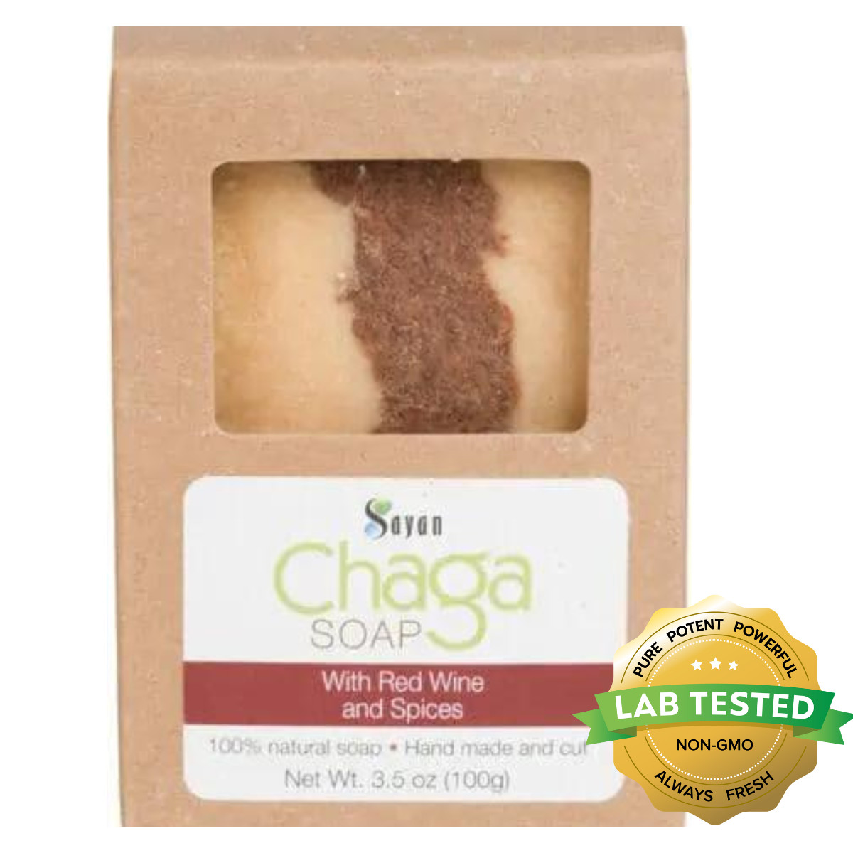 Chaga Mushroom Natural Soap Bar Best Exfoliating For Dry Skin Spices Red Wine