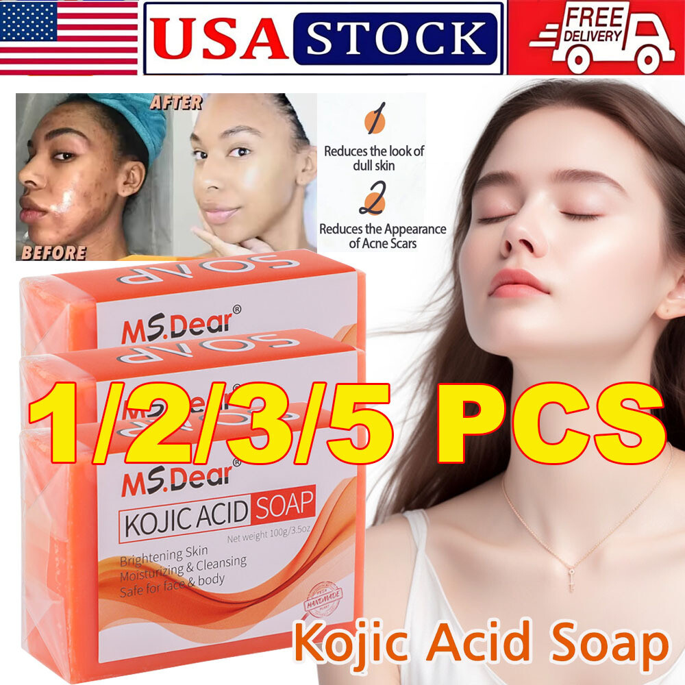 Kojic Acid Soap Dark Skin Whitening Bleaching Lightening Brightening Face & Body