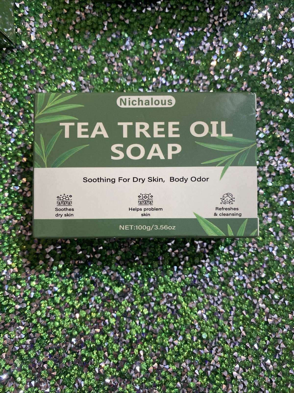 4 Bar Soaps Tea Tree Soap, Purifying Body Soap Bar W/ Tea Tree Oil & Coconut Oil