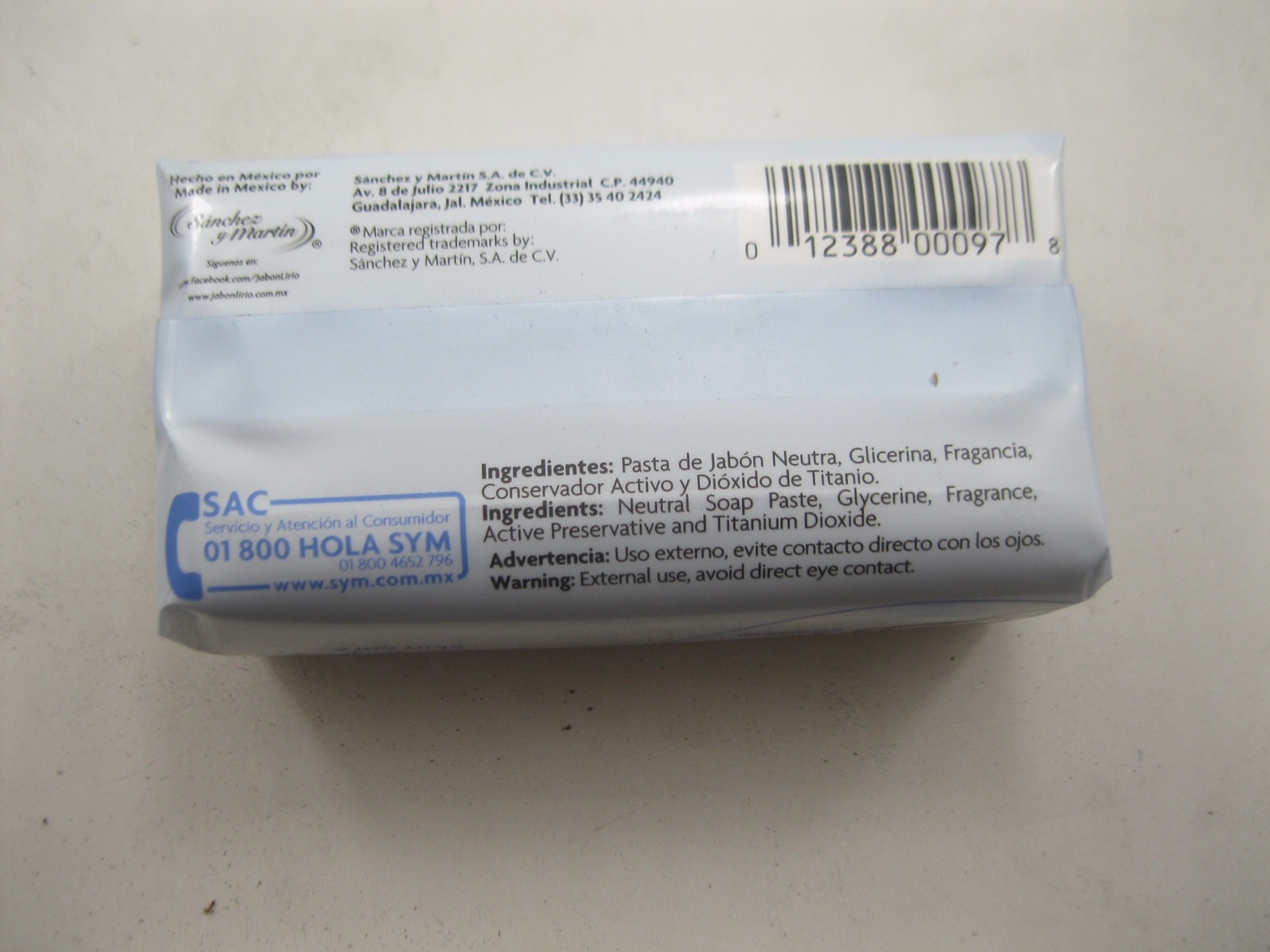 Lirio daily use Titanium Dioxide Bar Soap for the Body 200 g / 7 oz