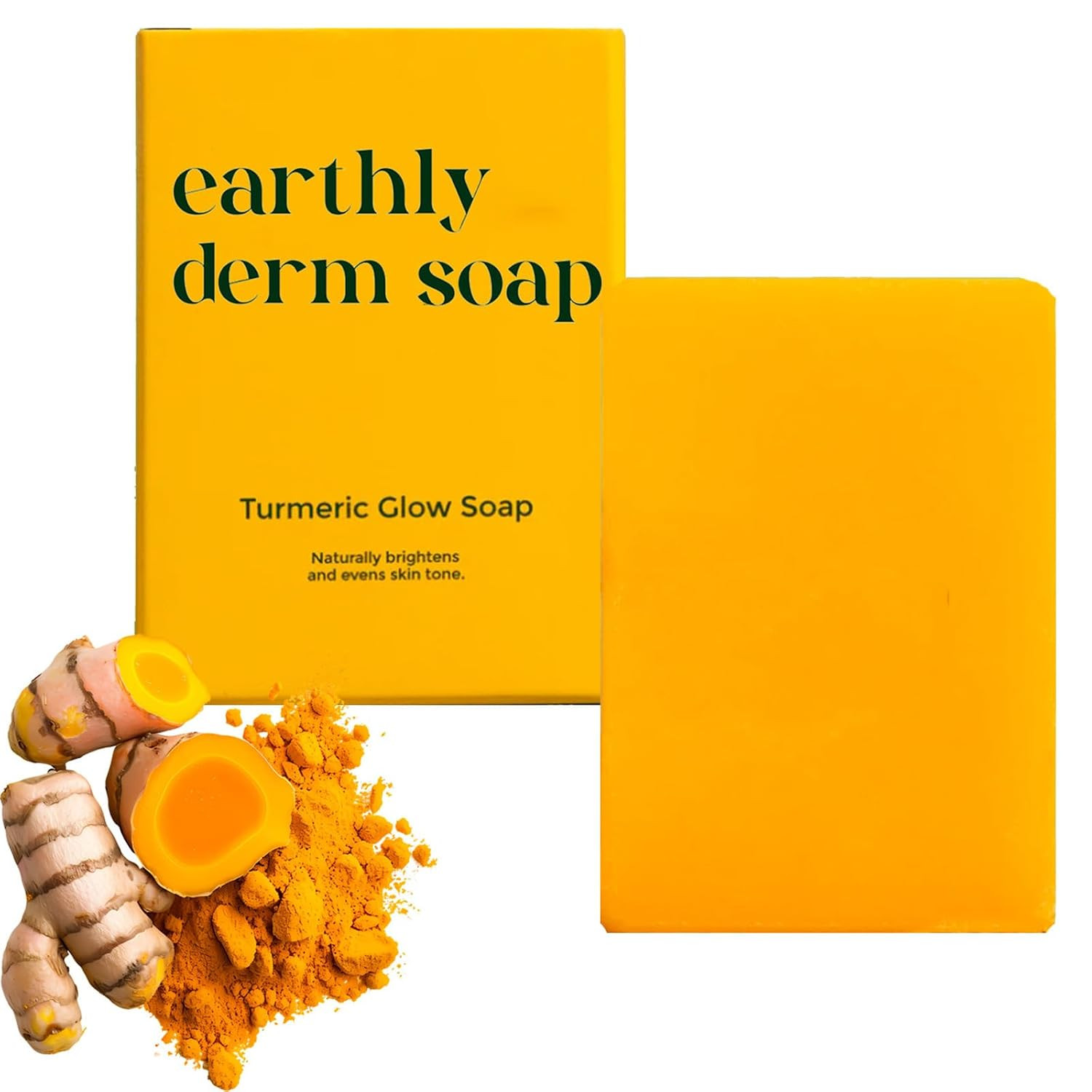 Turmeric Glow Soap, Natural Handmade Bar, Gentle Cleansing and Moisturizing, for
