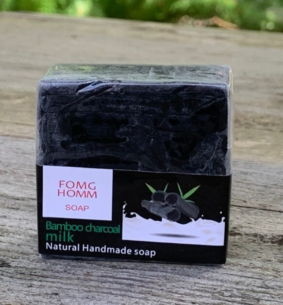 Handmade Bamboo Charcoal Milk Glycerin Soap