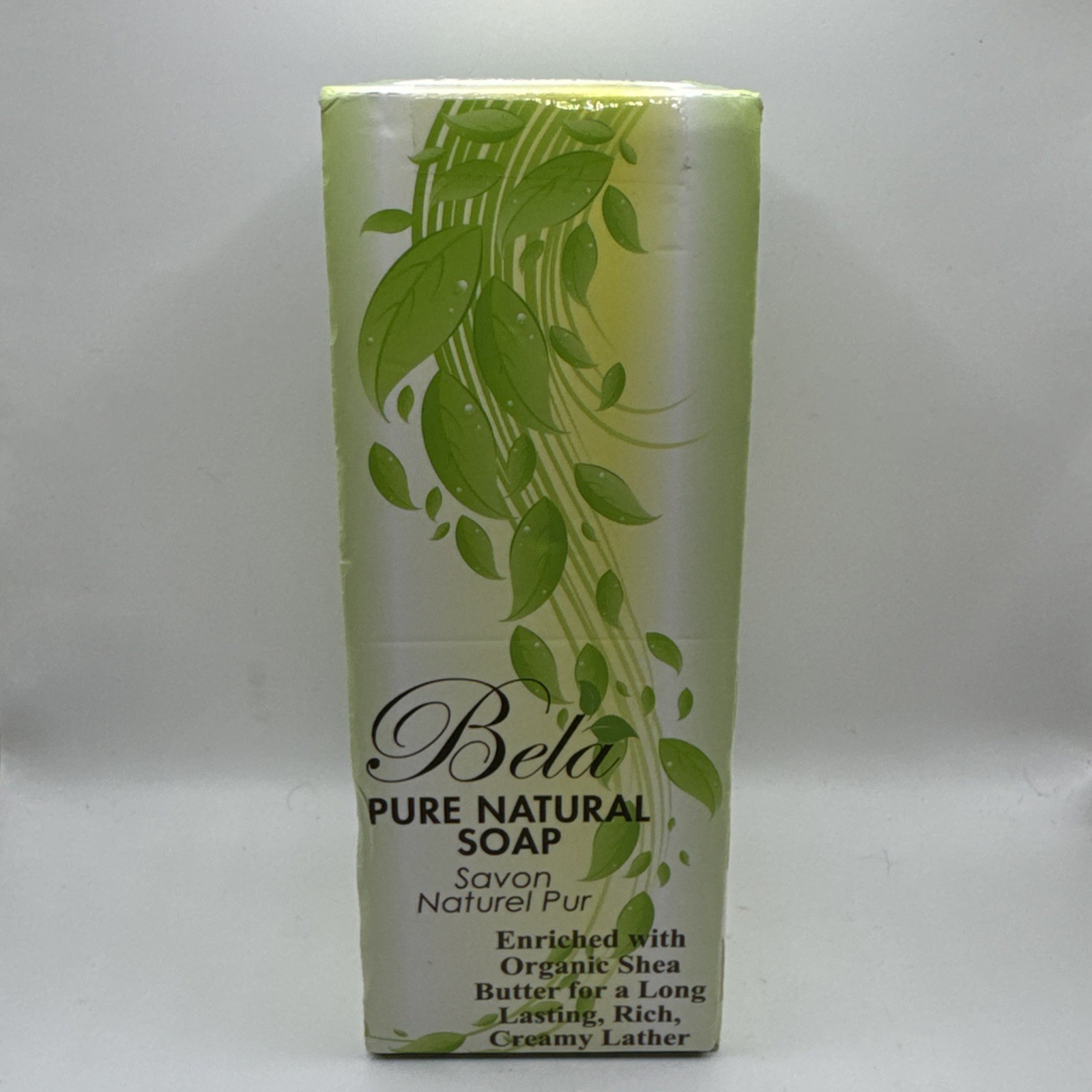 Bela PURE NATURAL SOAP Triple Milled Soap, 3.3oz, 6 Bars, NEW FREE SHIPPING!