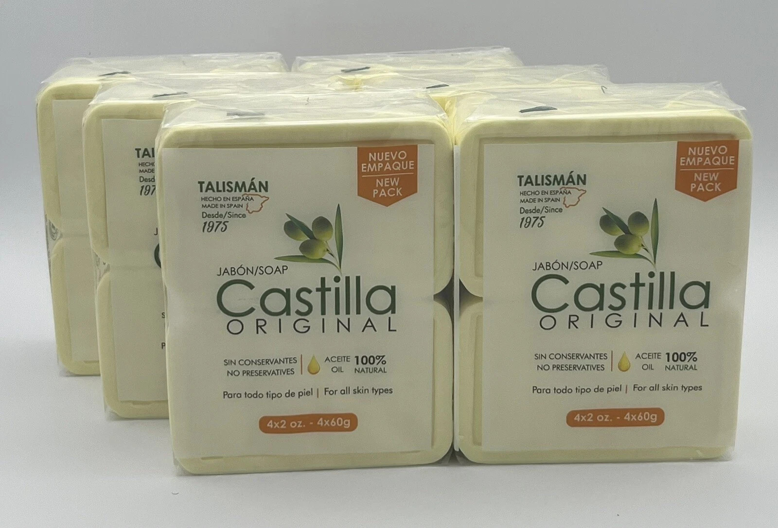 Castile Soap 24 Bars Talisman Made in Spain Jabon Castilla 2 oz Each FREE SHIP