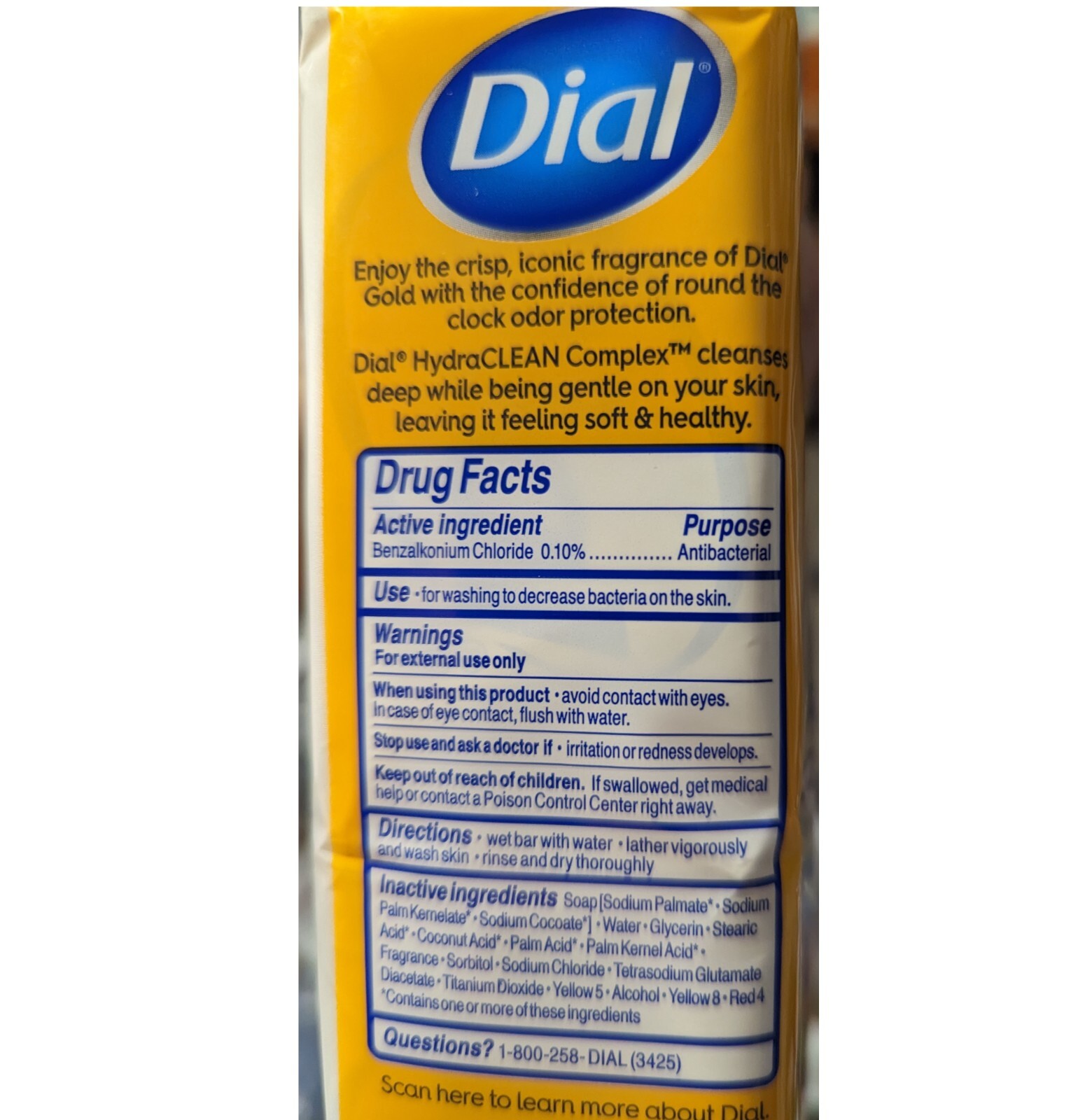 Dial Gold Antibacterial Bar Soap 12 Bars 4 OZ Each Kills Bacteria 48 OZ Total